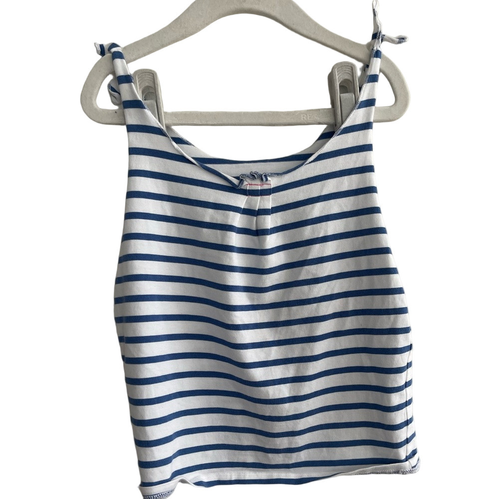 Egg by Susan Lazar Girl's striped tank top. Size 5